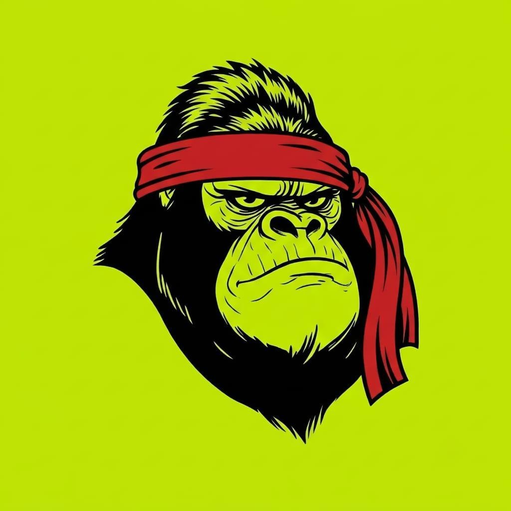 Red Bandana Ape