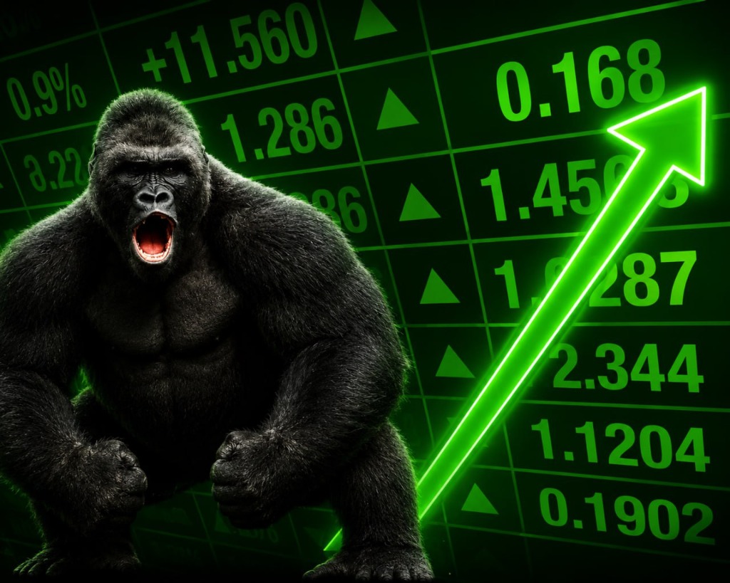 Green Ticker Gorilla